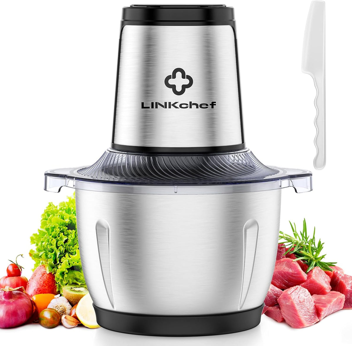 Food Processor, 6 Cup Electric Food Chopper, 250W Meat Grinder