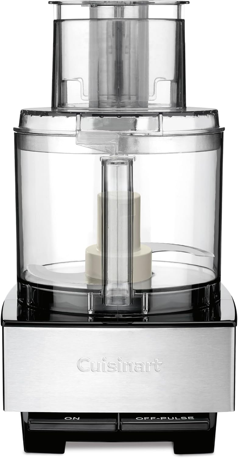 Food Processor, 14-Cup Vegetable Food Chopper for Mincing, Dicing, Shredding, Puree & Kneading Dough, 720-Watt Motor, Stainless Steel, DFP-14BCNY