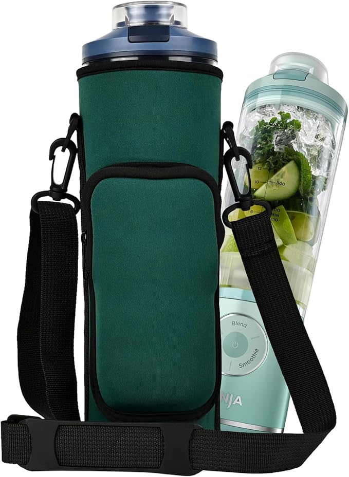Portable Blender Storage Bag Sleeve for Ninja Blast Max Portable Blender with Shoulder Strap and Accessory Pocket compatible with Blast Max BC251NV/BC251GY/BC251MT/BC251PK/BC251LD Blender