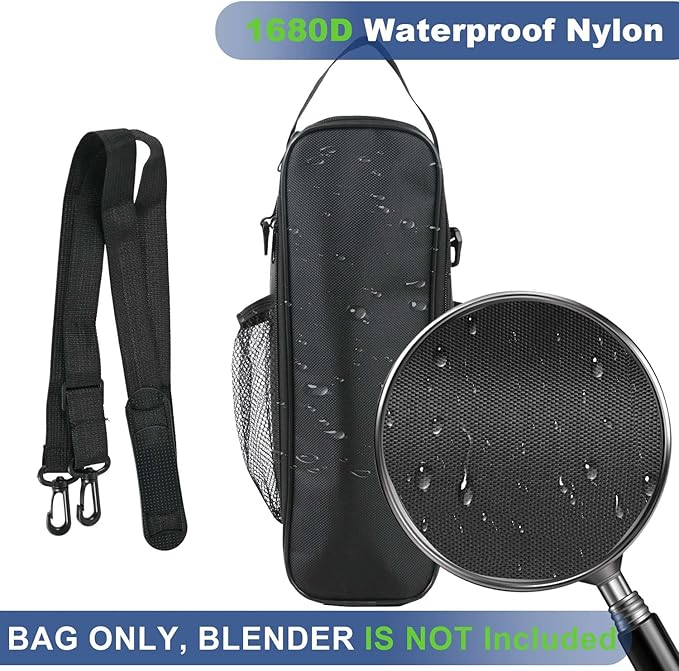 Carry bag for Ninja BN301 Nutri-Blender Plus Compact Personal Blender, Portable Outdoor Blender Travel Carrier Bag with Adjustable Strap, Blender Storage Case for Ninja BN301& Magic Bullet