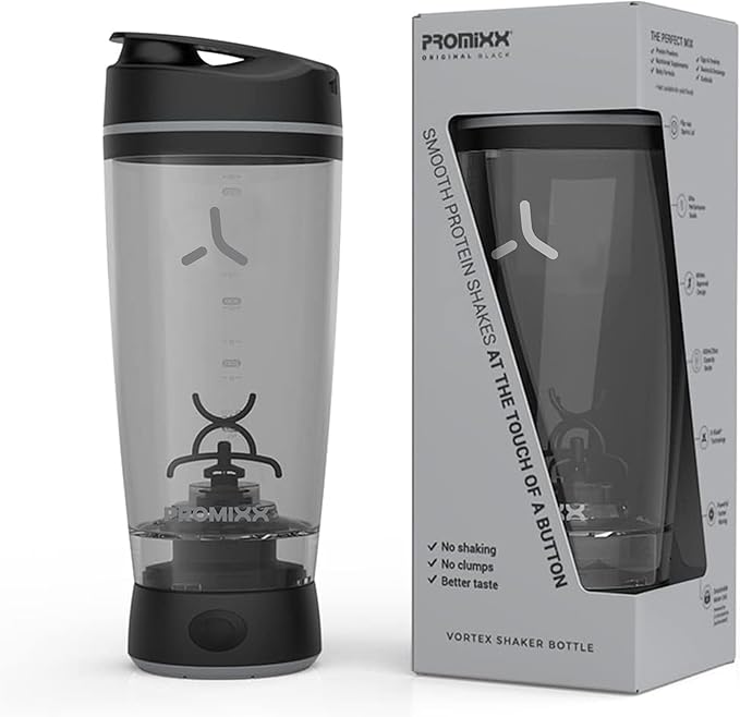 Promixx Pursuit Protein Shaker Bottle, Premium Sports Bottle for Protein Mixes and Supplement Shakes, Easy-Clean Durable Protein Shaker Cup, 950 ml, Midnight Blue