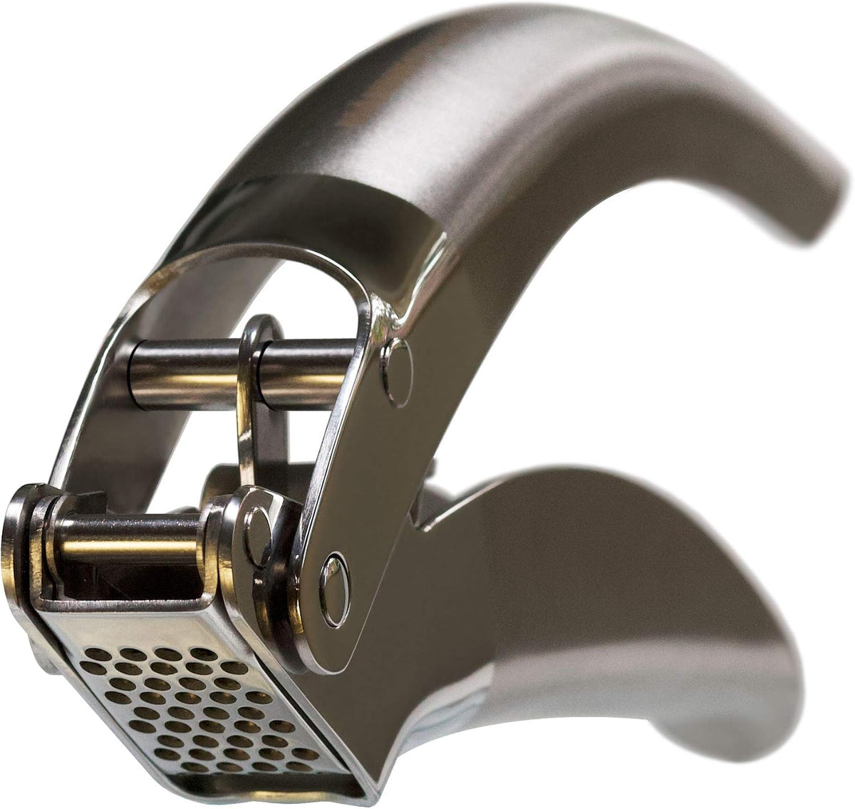 High-Capacity Stainless Steel Double-Lever Garlic Press