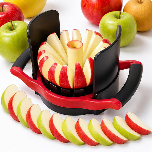 Newness 5.12-In Large Apple Slicer Corer with Base, 16-Blade