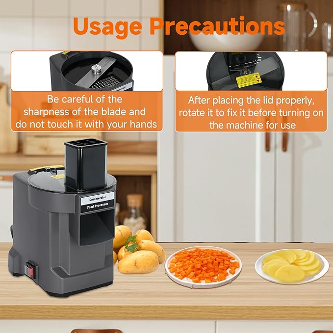 3 in 1 Electric Vegetable Dicer Slicer for Commercial & Home Use, Multifunctional Automatic Commercial Vegetable Chopper for Onion Potato Cabbage Veggie Fruit Slicing Shredding and Slitting