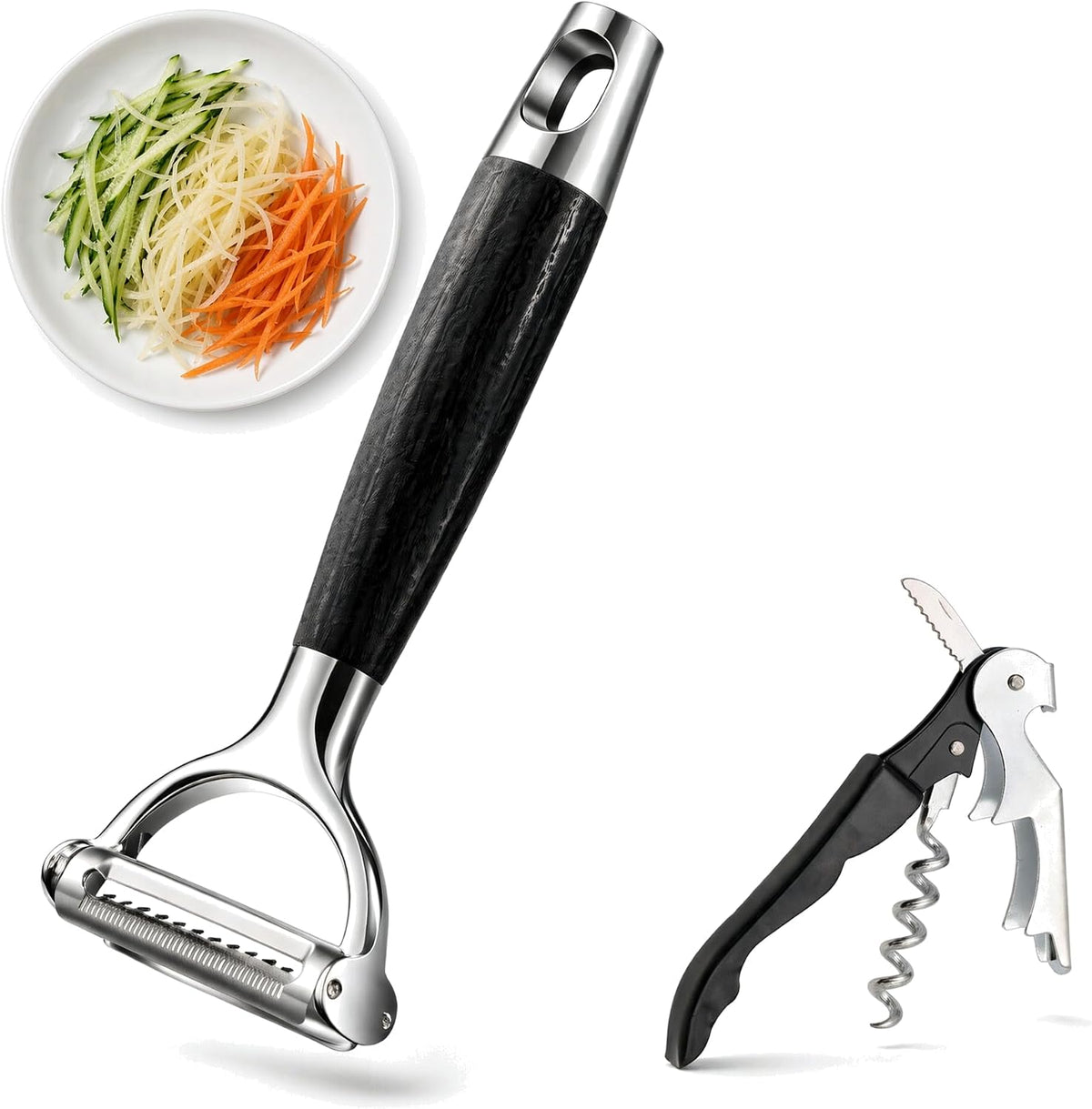 Vegetable Peeler, 2-in-1 Julienne and Potato Peeler for Kitchen