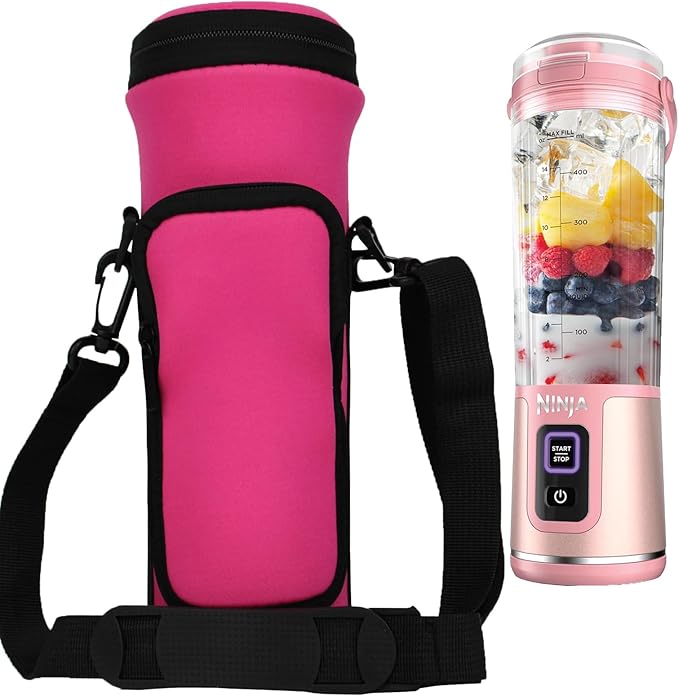 Portable Blender Storage Bag Sleeve for Nj Blast Portable Blender with Shoulder Strap and Accessory Pocket compatible with BC151NV/BC151BK/BC51NV/BC151CR/BC151EM 18oz Blast Blender
