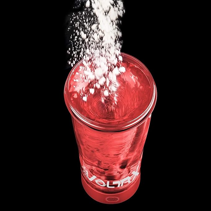 VOLTRX Premium Electric Protein Shaker Bottle, Made with Tritan - BPA Free - 24 oz Vortex Portable Mixer Cup/USB C Rechargeable Shaker Cups for Protein Shakes
