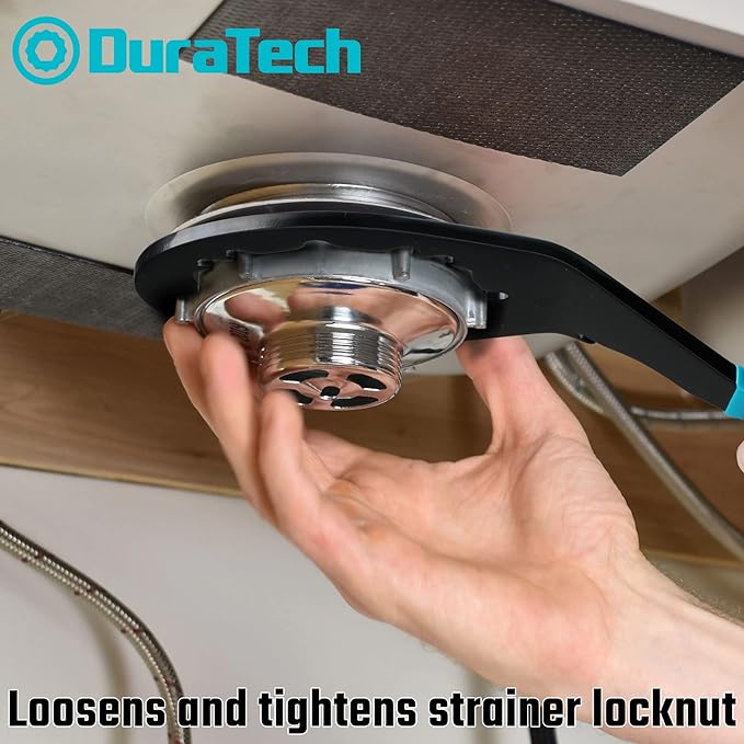 DURATECH Sink Drain Wrench, Universal Sink Wrench, Great for loosen and tighten strainer locknut