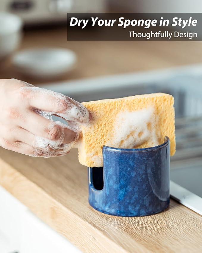 Zoeeker Kitchen Sponge Holder, Blue