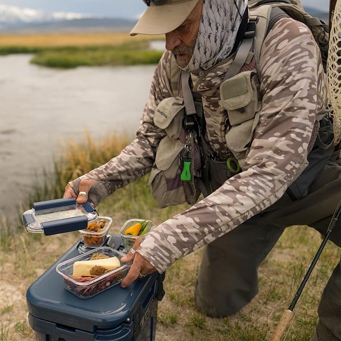 YETI Plastic Food Storage Container, BPA Free, Locking & Airtight Lid, Microwave, Freezer, and Dishwasher Safe, Leak-Proof, Cooler and Thin Ice Compatible