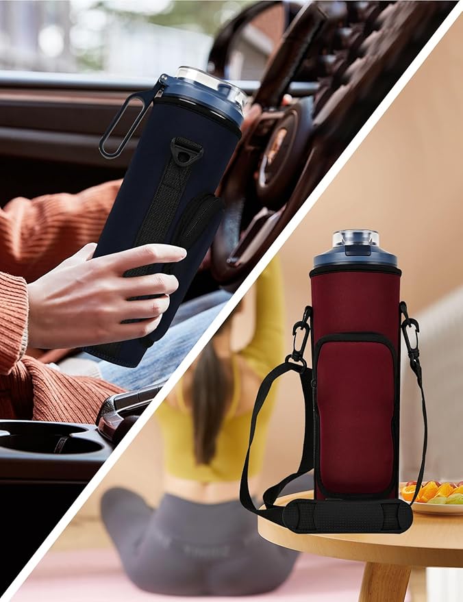 Blender Storage Sleeve Blender Travel Bag for Ninja Blast Max Portable Blender BC251NV/BC251GY/BC251MT/BC251PK/BC251LD/BC251IV with Shoulder Strap and Accessory Pocket (Blue)