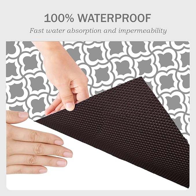 Under The Sink Mat, 24 X 36 in, Durable Premium Mats Protect Kitchen and Bathroom Cabinets (Grey2)