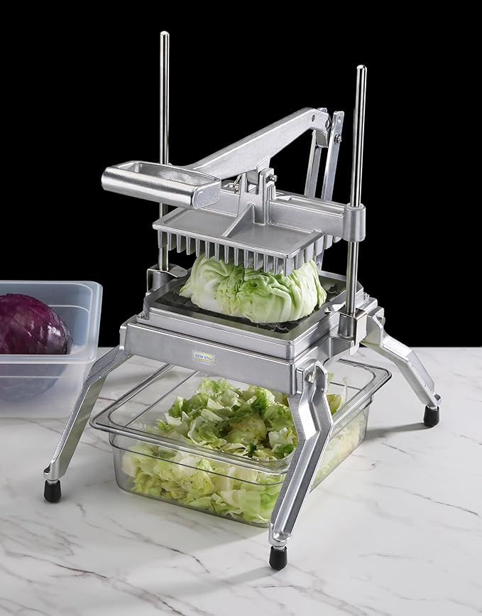 New Star Foodservice Extra Heavy Duty Aluminum Frame Vegetable Slicer Lettuce Cutter (1 Inch Cut)