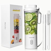 Mini Electric Blender Smoothie Maker with Straw & Cleaning Brush