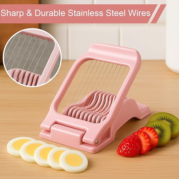 Egg Slicer for Hard Boiled Eggs Egg Cutter Strawberry Dicer for Kitchen Home Use
