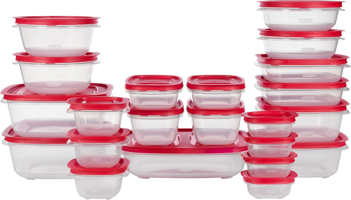 EasyStore Containers, 44-Piece Set, Food Storage Containers with Lids