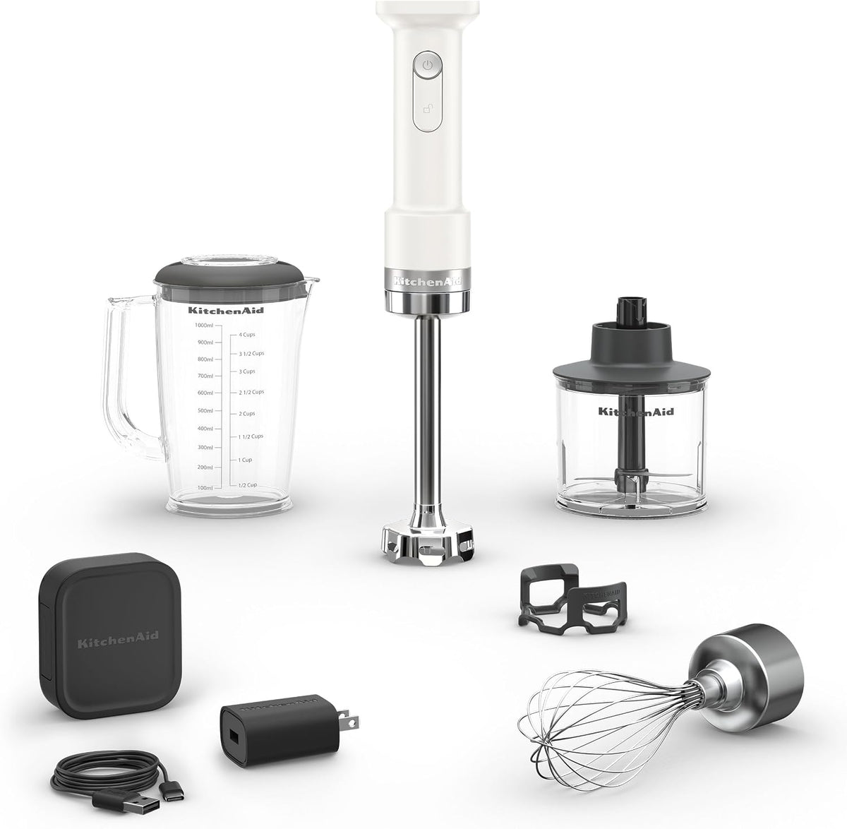 KitchenAid Go Cordless Hand Blender w/Accessories, battery included,KHBRV75