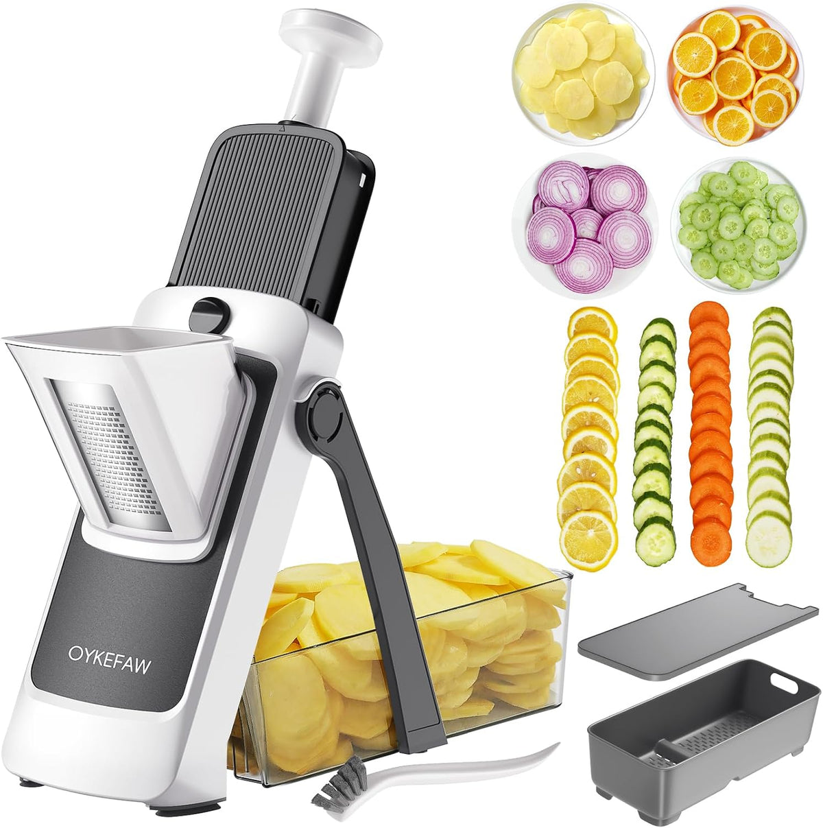 4th Gen Safe Mandoline Slicer For Kitchen, AdjustableThickness 0.1-8 MM