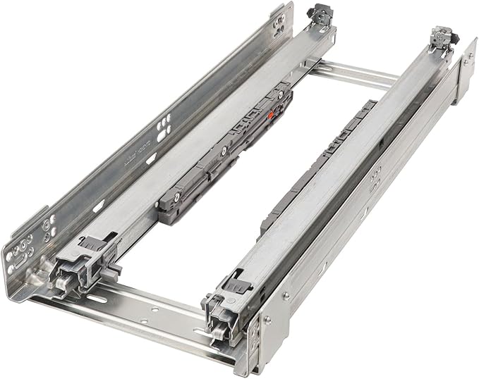 Rev-A-Shelf Maple Wood Door/Drawer Pullout Organizer w/Blum Soft-Close for Full-Height Base Cabinets, Full Extension Slides & Adjustable Shelves, Min Opening Width of 8.5", 448-BDDSC-8C