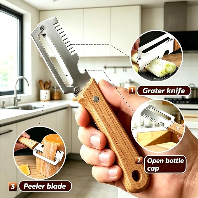Vegetable Peeler, Multifunctional Vegetable Peeler, Stainless Steel Peeler, Peelers for Kitchen (Color-2PCS)