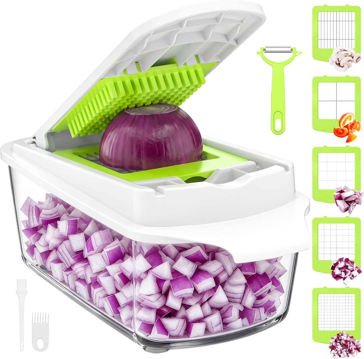 Vegetable Chopper Mandoline Slicer, Food Dicer Chopper, Veggie Cutter