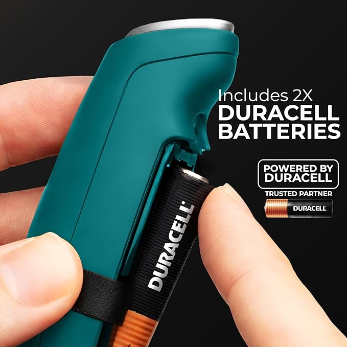 Zulay Kitchen Powerful Milk Frother Wand With Duracell Batteries - Ultra Fast Handheld Drink Mixer - Electric Whisk Foam Maker for Coffee, Lattes, Cappuccino & Matcha - Triple Whisk - Reign Emerald