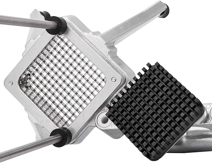 Commercial Vegetable Fruit Chopper W/6-Wedge Slicer&1/4″&3/8″&1/2" Blade Professional Food Dicer French Fry Cutter Stainless Steel Onion Slicer For Tomato Peppers Potato Mushroom