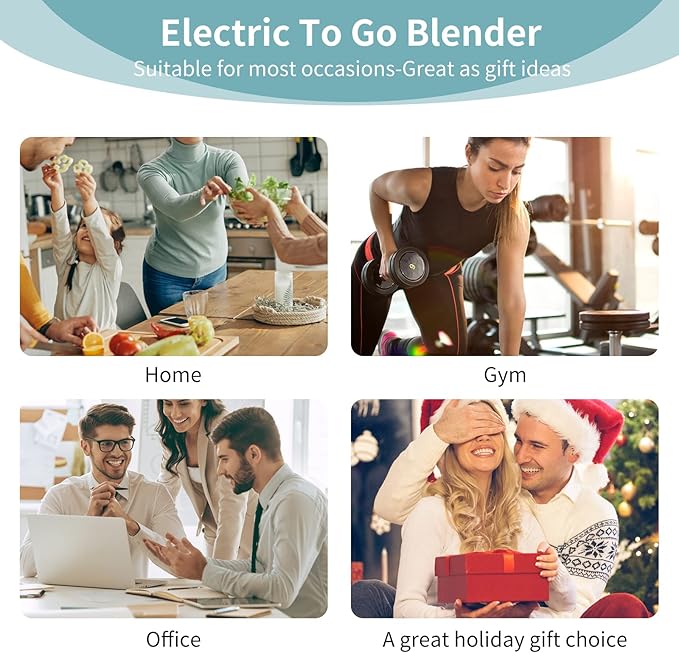 La Reveuse Personal Size Blender 250 Watts Power for Shakes Smoothies Seasonings Sauces with 15 oz Portable To Go Cup,BPA-Free