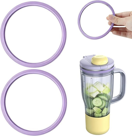 2 PCS Replacement Seal for Ninja BlendBOSS Personal Smoothie Tumbler, Food-Grade Silicone Gasket, Leak-Proof & Durable, Compatible with Ninja Blend BOSS Tumbler (Lavender)