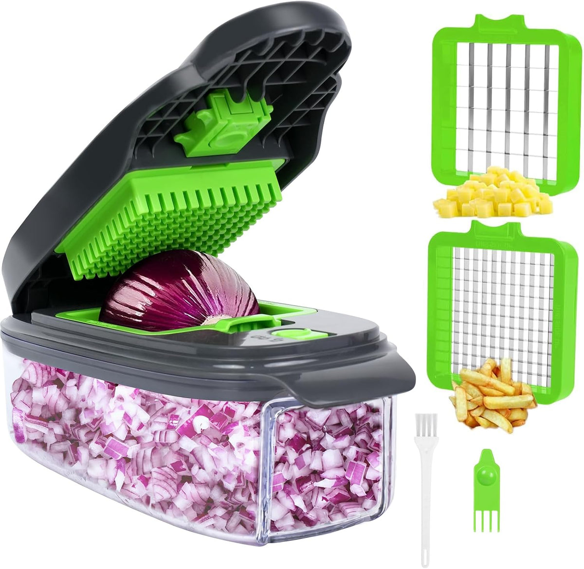 2-in-1 Vegetable Chopper, Box Chopper for Vegetables