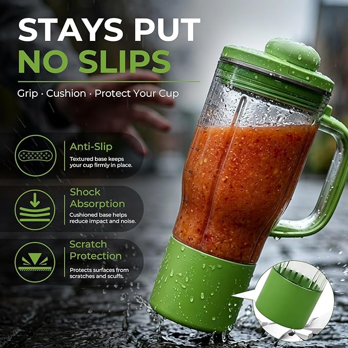 Personal Blender Accessories for Ninja Blendboss DB351GN, Leak-Proof Kit with Silicone Tumbler Boot, Spill Stopper & Sealing Ring, Cup Not Included (Watermelon BubbleGum)