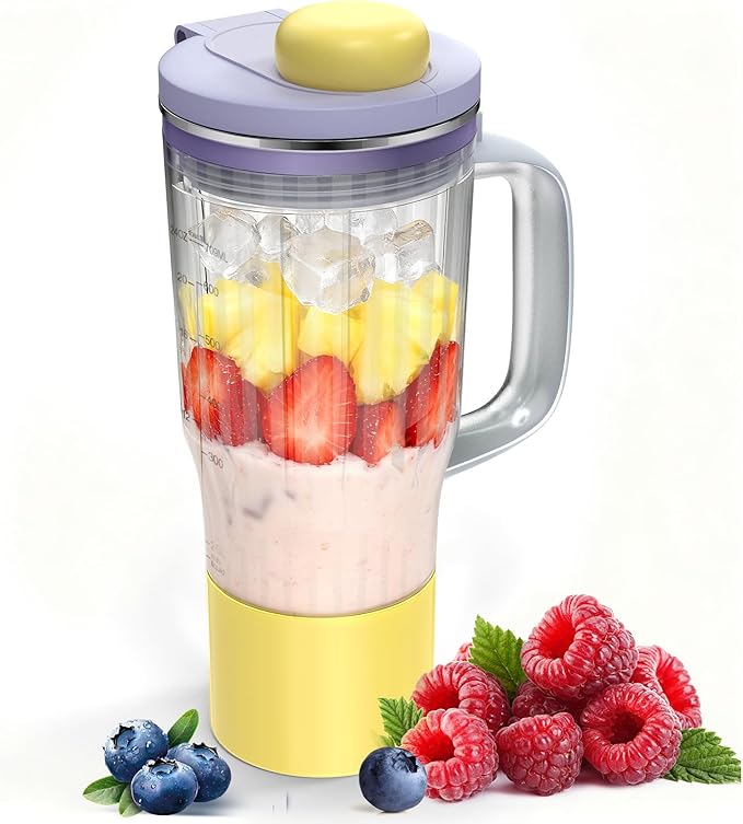 26oz Travel Tumbler Replacement for Ninja BlendBOSS Blender, Personal Smoothie Cup with Leakproof Lid Compatible with Ninja DB351& DB301 Series (Lavender)