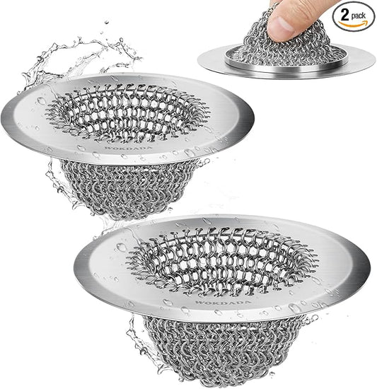 2Pack, Revolutionary Kitchen Sink Drain Strainer