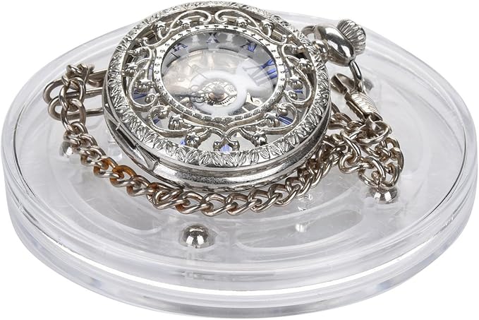 4PCS 3 Inch Acrylic Lazy Susan Turntable Organizer