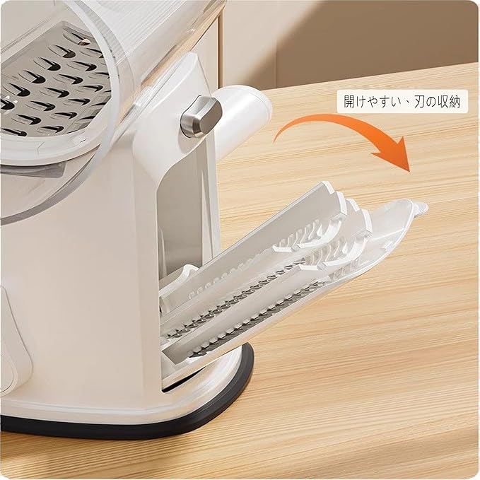 RULA Rotary Cheese Grater Hand Crank Vegetable Chopper Slicer Set, Fruit Cutter Veggie Shredder Food Dicer Chopping Cooking for Nuts Onion Tomato Potato Salad Garlic Cucumber Carrot and Cabbage