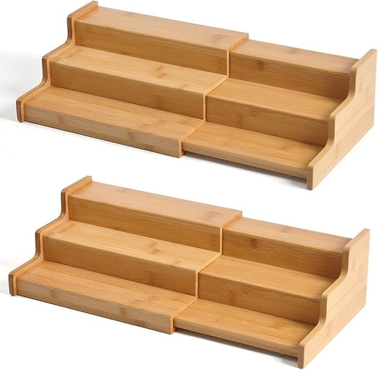 Spice Rack Organizer For Cabinet, Spice Organization For Cabinet, 2 Pack, Medium