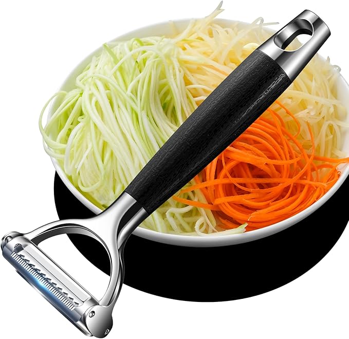 Multifunctional Vegetable Julienne Peeler for Kitchen, Camping and Travel
