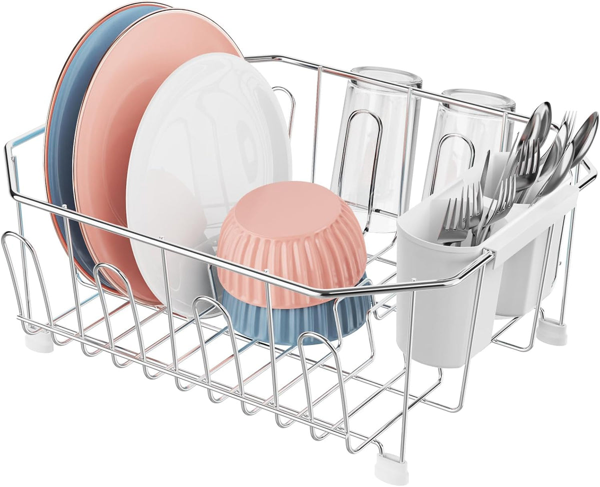 Small in Sink Dish Drying Rack - Stainless Steel for RV Kitchen