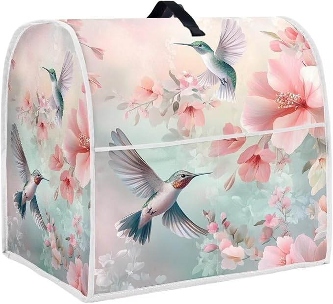 Hummingbird Stand Mixer Cover Universal Fits Appliance Covers for Kitchen Counter with Handle & Pockets Liquid Splash-Proof Dust Protector Compatible with 4.5-5 Quart Juicers