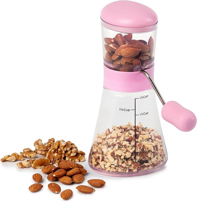 Prepworks by Progressive Nut Chopper with Non-Skid Base (Magenta)