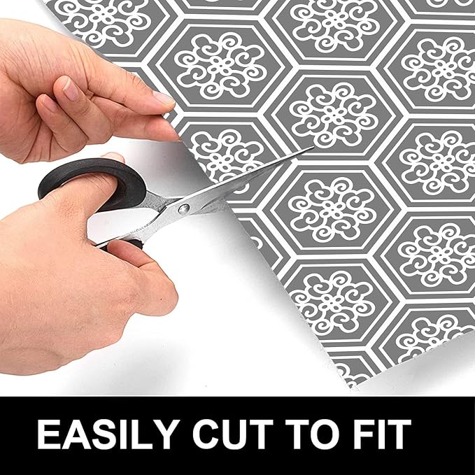 Under The Sink Mat, 24 X 36 in, Durable & Waterproof Premium Mats to Protect Kitchen & Bathroom Cabinets, Absorbent & Easy to Clean Shelf Liner, Grey