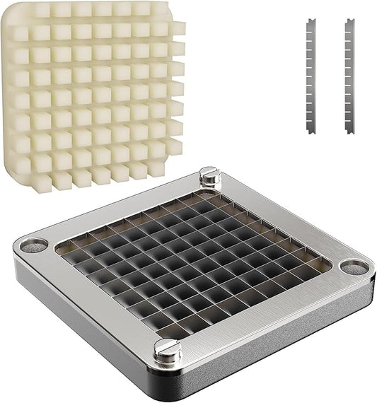 3/8" Vegetable Chopper Blade Replacement, Food-Grade 304 Stainless Steel Dicer Blade for Commercial Vegetable Chopper, Sharp & Durable French Fry Cutter Blade, Easy Clean, Fits Most Chopper Models