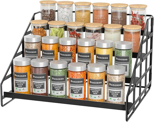 Spice Rack 4 Tier Kitchen Cabinet Organizer, Holds Seasoning and Condiments