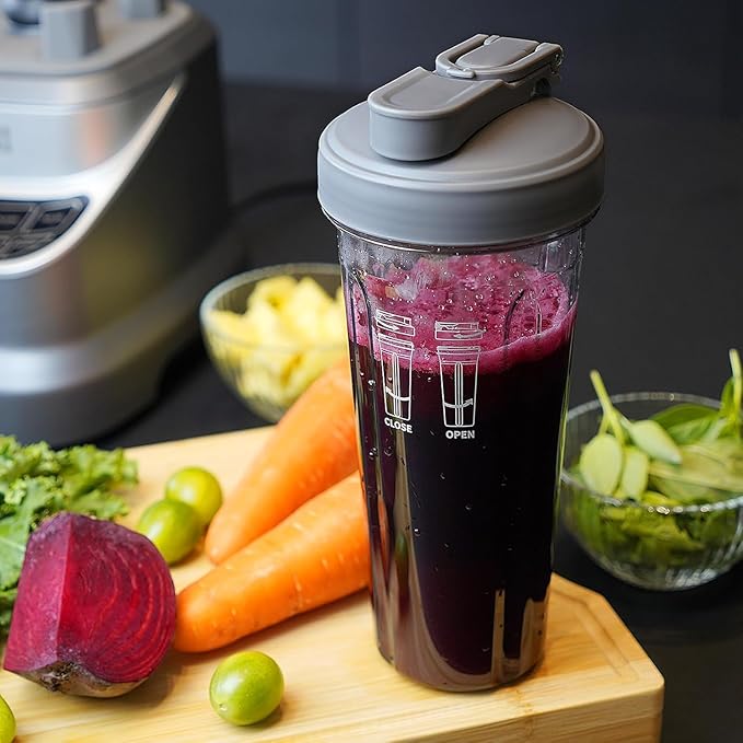 COZII Professional Blenders for Kitchen, 2000W Smoothies Countertop Blender for Ice Crushing/Frozen Drink/Nut Milk, Smoothie Blender with 64oz Pitcher & 21oz To-go Cup, Dishwasher Safe, Dark Grey