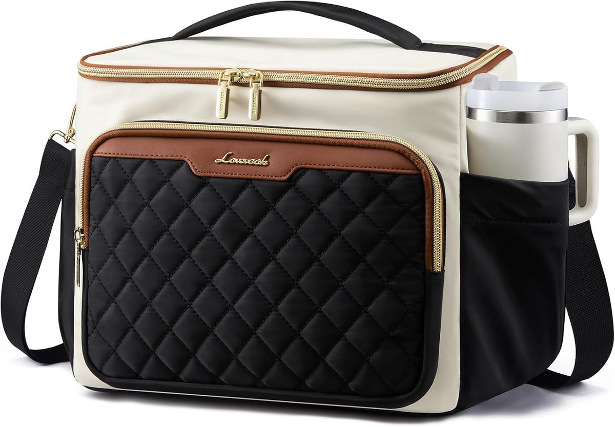 Insulated Lunch Box for Women, Wide Opening Adult Lunch Cooler Bag