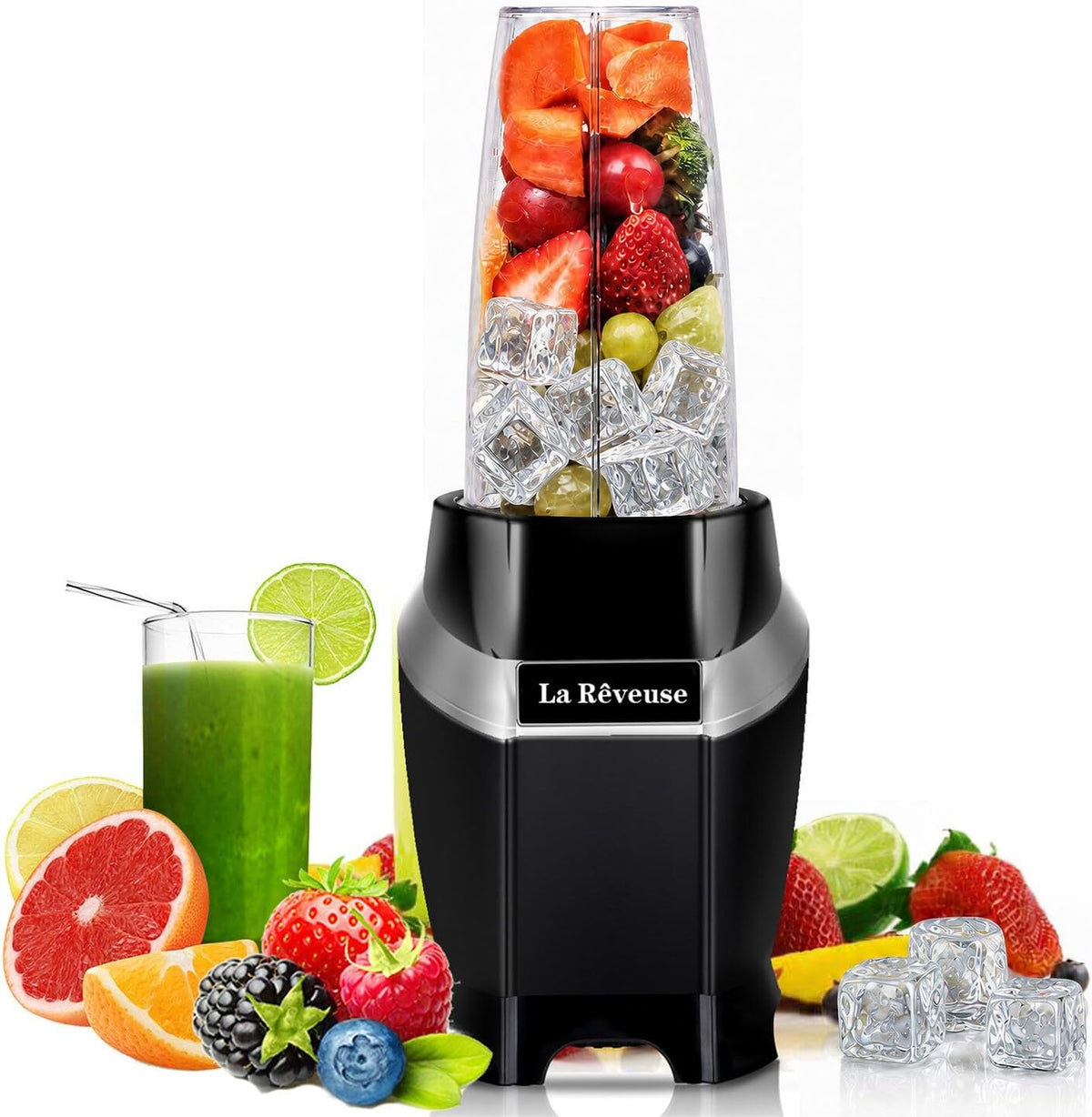 1000W Power Blender For Smoothies, Shakes, Frozen Drinks, Black