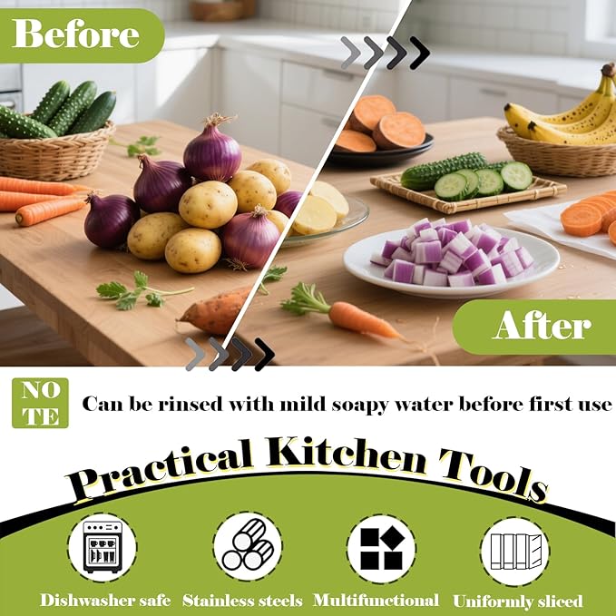 FANTEXY Onion Holder for Slicing - Onion Slicer and Meat Tenderizer Extra Large 16-Prong 304 Stainless Steel, Vegetable Chopper for Potatoes, Tomatoes Slicer Tool for Lemons,Avocados,Carrot