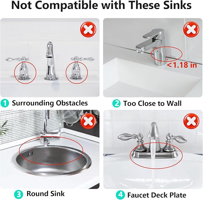 24 Inch Longer Faucet Mat for Kitchen Sink, 5° Slope Fast Self-draining, Kitchen Sink Splash Guard Silicone Sink Faucet Mat Splash Guard Kitchen Sink Area Tidy Splash Faucet Guard Draining Mat