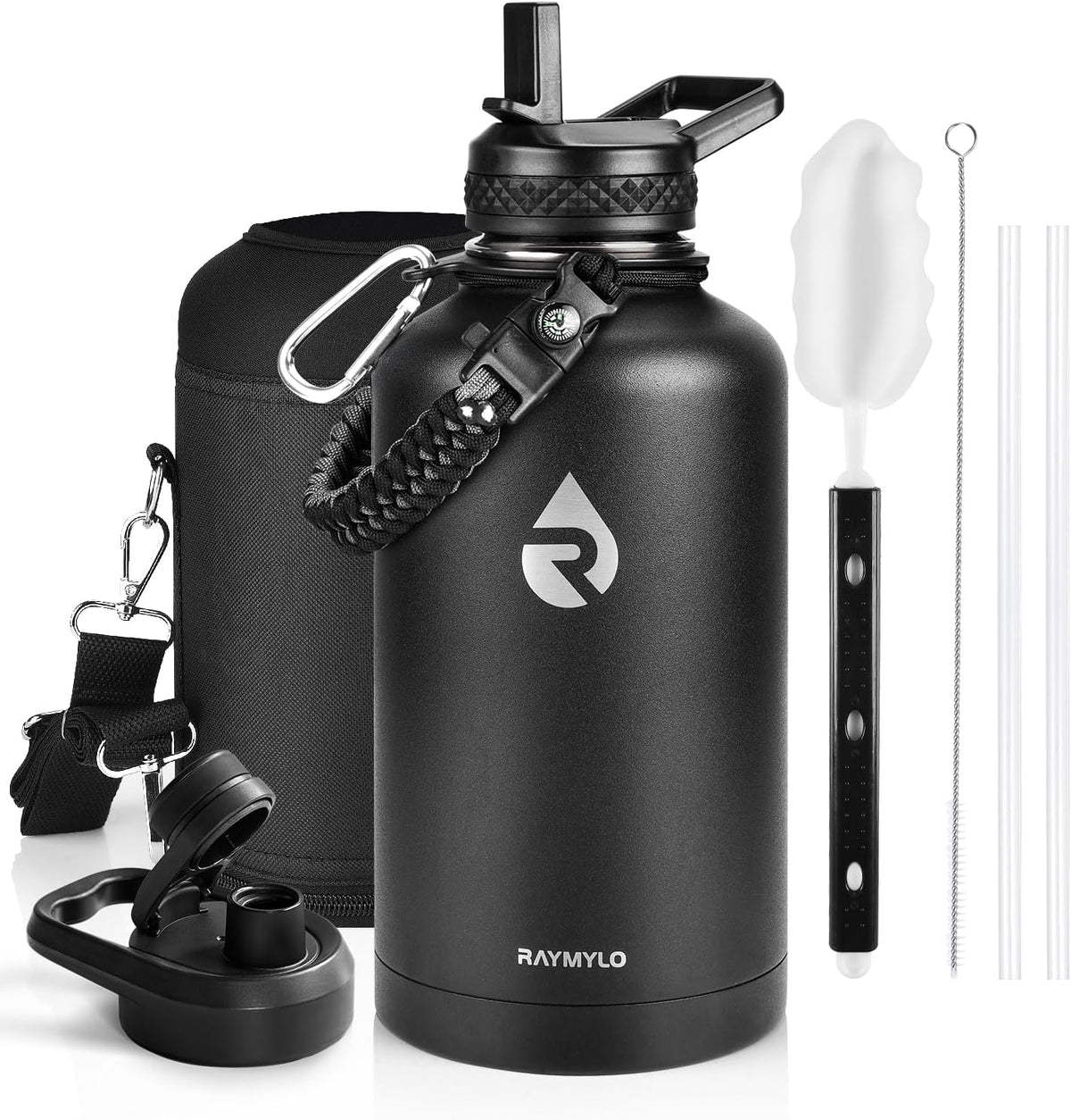Insulated Water Bottle 64 oz, Triple Wall Vacuum Stainless Steel