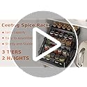 3 Tier Foldable Spice Rack, Black